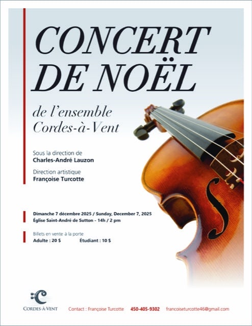 Affiche Concert de Noël 2025